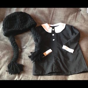 Baby Girl Wednesday Adams dress 12 mos